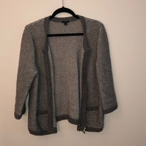 Ann Taylor wool zipper jacket with pockets
